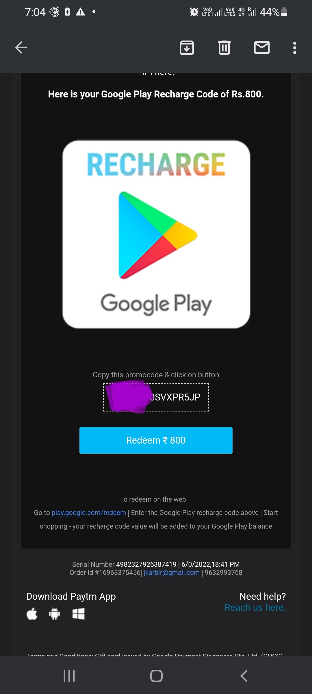 800 Rs Google Play Redeem Code: How to Get Yours Today