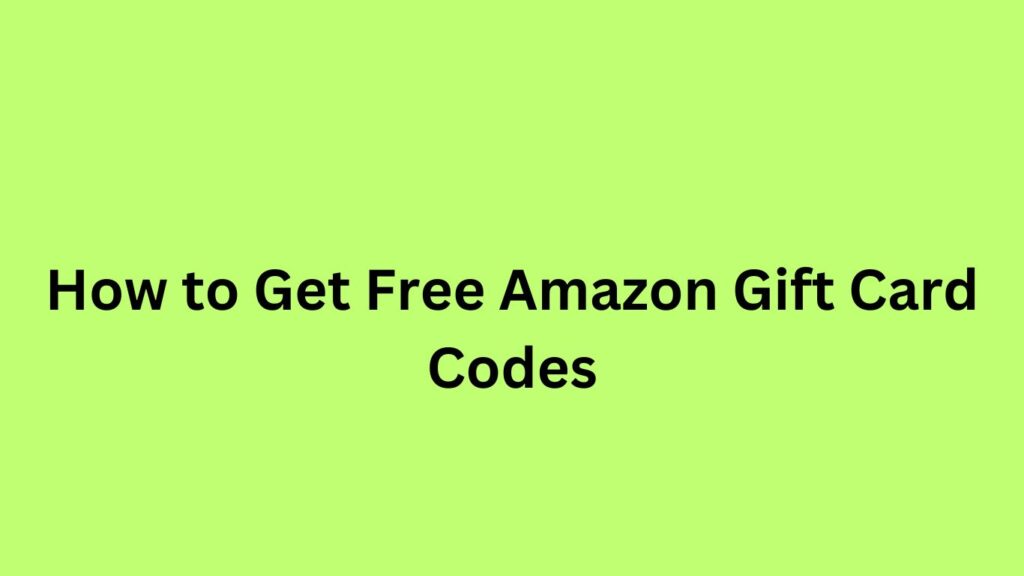 Amazon Gift Card Codes