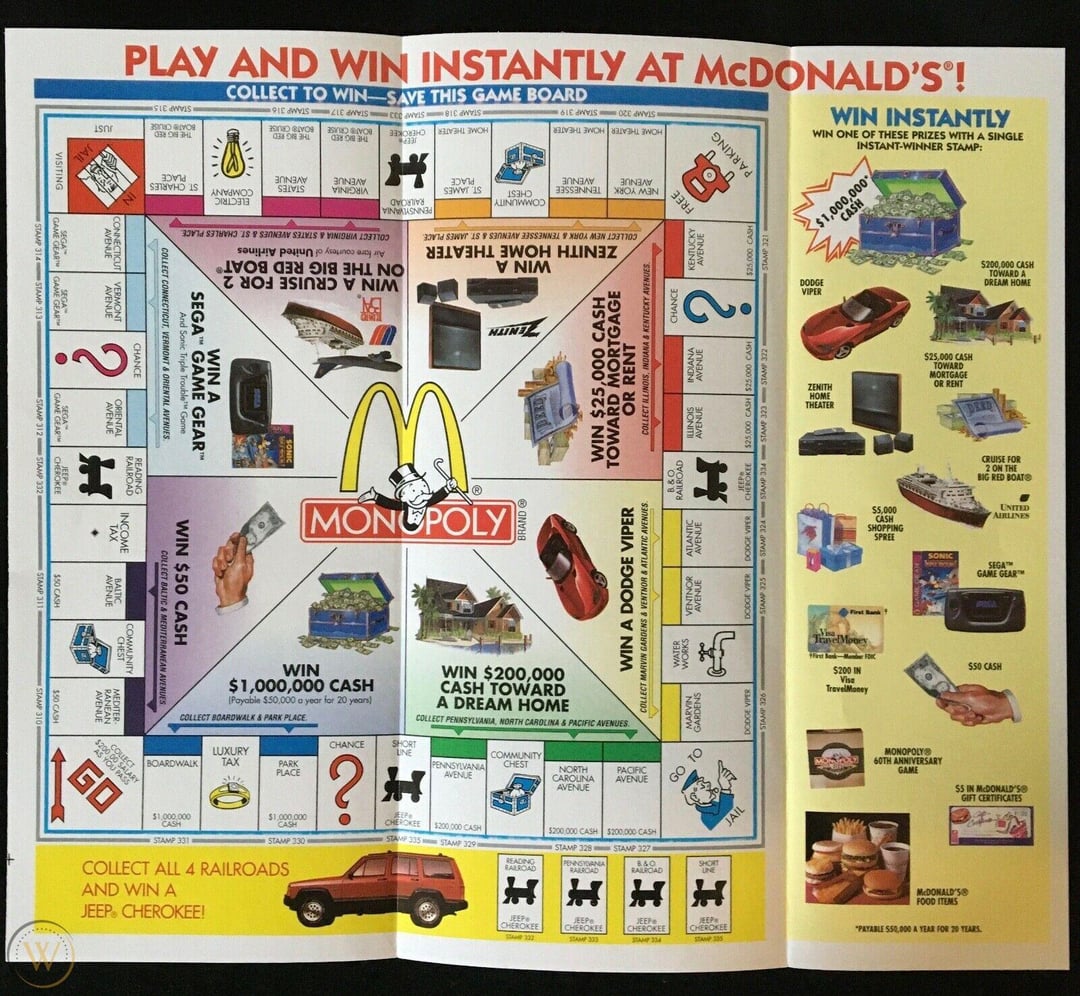 Does Mcdonald'S Still Do Monopoly